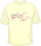 I Wear Pink For My Dad - Breast Cancer Awareness T Shirt