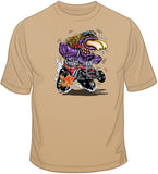 Purple Monster Red Hot Rod T Shirt