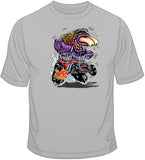 Purple Monster Red Hot Rod T Shirt