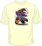 Purple Monster Red Hot Rod T Shirt