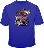 Purple Monster Red Hot Rod T Shirt