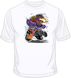 Purple Monster Red Hot Rod T Shirt