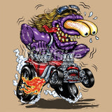 Purple Monster Red Hot Rod T Shirt