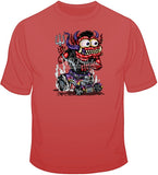 Red Monster Purple Hot Rod T Shirt
