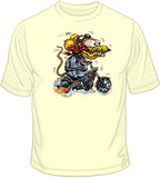 Yellow Monster Orange Cycle T Shirt