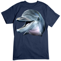 Dolphin Face (full size print) T Shirt