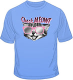 Check Meowt - Cat With glasses T Shirt