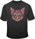 Mosaic Cat T Shirt