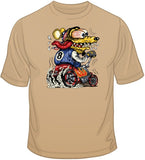 Yellow Monster Red Hot Rod T Shirt