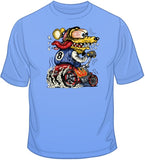 Yellow Monster Red Hot Rod T Shirt