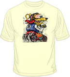 Yellow Monster Red Hot Rod T Shirt