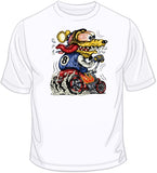 Yellow Monster Red Hot Rod T Shirt