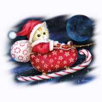 Candy Sleigh - Kittens - Glitter T Shirt