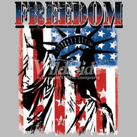 Freedom Flag w/ Lady Liberty T Shirt