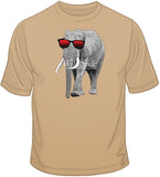 Elephant w/ Sun Glasses T Shirt