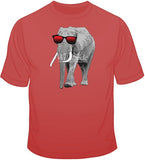 Elephant w/ Sun Glasses T Shirt
