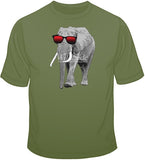 Elephant w/ Sun Glasses T Shirt