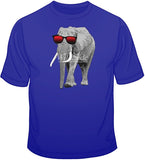Elephant w/ Sun Glasses T Shirt
