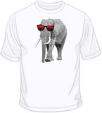 Elephant w/ Sun Glasses T Shirt