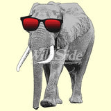 Elephant w/ Sun Glasses T Shirt