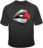 Lips And Strawberry T Shirt