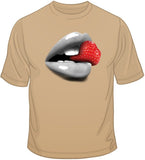 Lips And Strawberry T Shirt