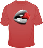 Lips And Strawberry T Shirt