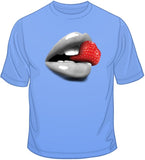 Lips And Strawberry T Shirt