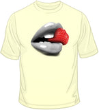 Lips And Strawberry T Shirt