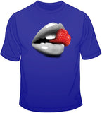 Lips And Strawberry T Shirt