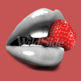 Lips And Strawberry T Shirt