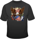 Patriotic Eagle w/ Shield T Shirt