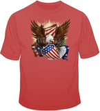 Patriotic Eagle w/ Shield T Shirt