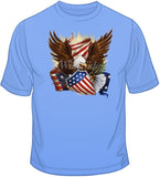 Patriotic Eagle w/ Shield T Shirt