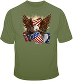 Patriotic Eagle w/ Shield T Shirt
