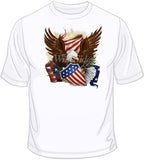 Patriotic Eagle w/ Shield T Shirt