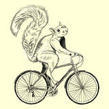 Squirrel Riding Bike T Shirt