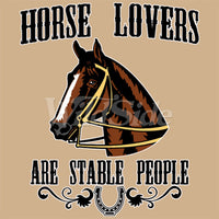 Horse Lovers are Stable People T Shirt