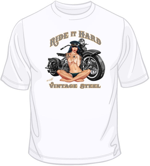 Ride It Hard Vintage Steel T Shirt