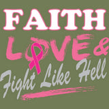 Fight Like Hell - Breast Cancer Awareness T Shirt