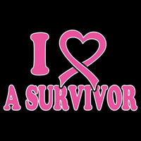 I Love A Survivor - Breast Cancer Awareness T Shirt