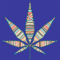 Pot Leaf - Multi Pastel T Shirt