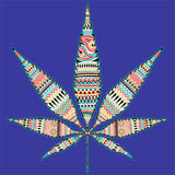 Pot Leaf - Multi Pastel T Shirt