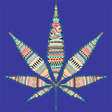 Pot Leaf - Multi Pastel T Shirt