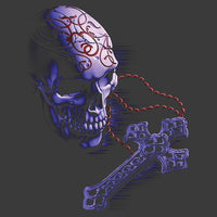 Skull with Rosary & Cross T Shirt