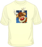 Rudolph Face - Christmas T Shirt