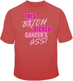 This Bitch Kicked Cancer's Ass - Breast Cancer Awareness T Shirt