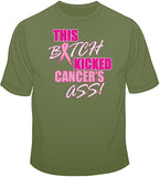 This Bitch Kicked Cancer's Ass - Breast Cancer Awareness T Shirt