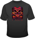 Melting Crossbones (extra large print) T Shirt