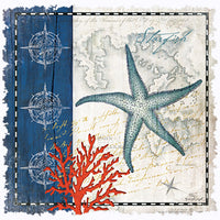 Coastal Blue Starfish T Shirt